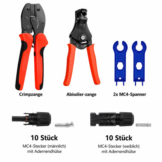 DIY-Set für MC4-Stecker mit Crimpzange